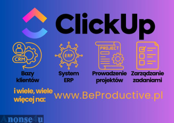 Nowoczesne wdrożenie ClickUp - CRM i projekty